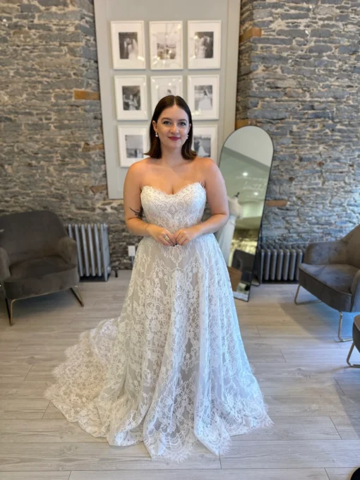 Corset Bodice A Line Wedding Gown