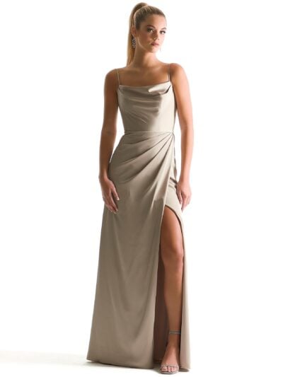 luxe satin morilee bridesmaid dress