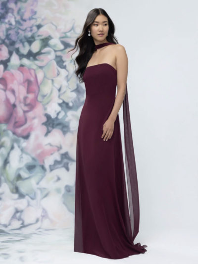 Frankie, a chiffon bridesmaid dress by Morilee at Runway bridal