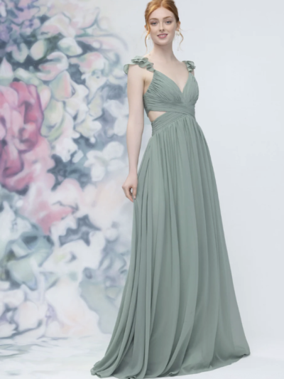 Flora, chiffon bridesmaid dress