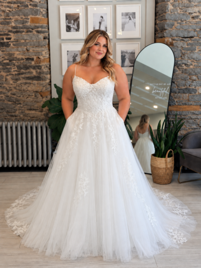 Galina lace aline wedding dress at Runway bridal