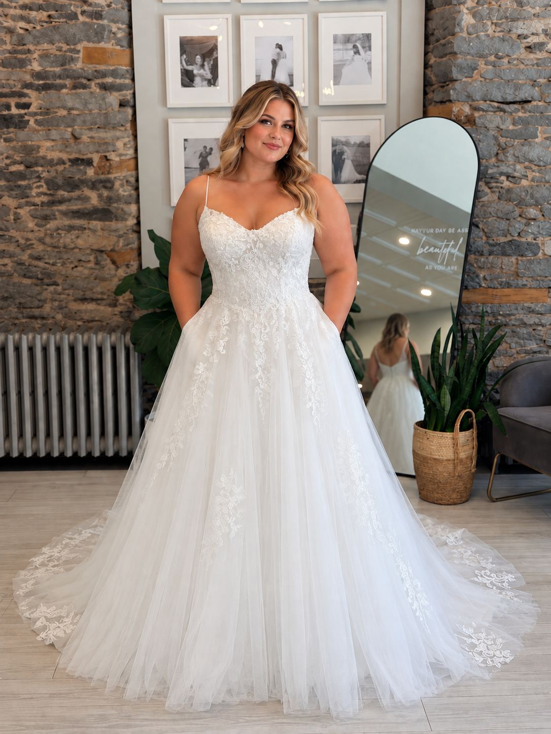 Galina lace aline wedding dress at Runway bridal